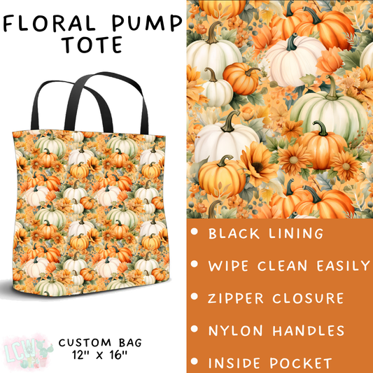Batch #403 - Hello Fall 2 - Closes 8/28 - ETA mid October - Floral Pump Tote