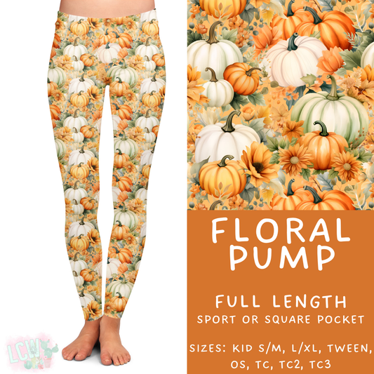 Batch #403 - Hello Fall 2 - Closes 8/28 - ETA mid October - Floral Pump Full Length Leggings
