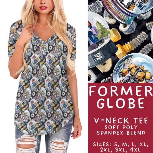 Batch #432 - Winter Globes - Closes 10/17 - ETA early December - Former Globe V-Neck Tee