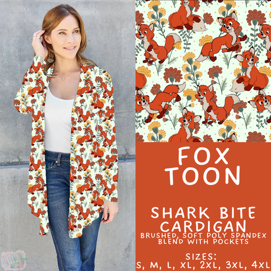 Batch #461 - October Request Run - Closes 12/9 - ETA late Jan - Fox Toon Cardigan