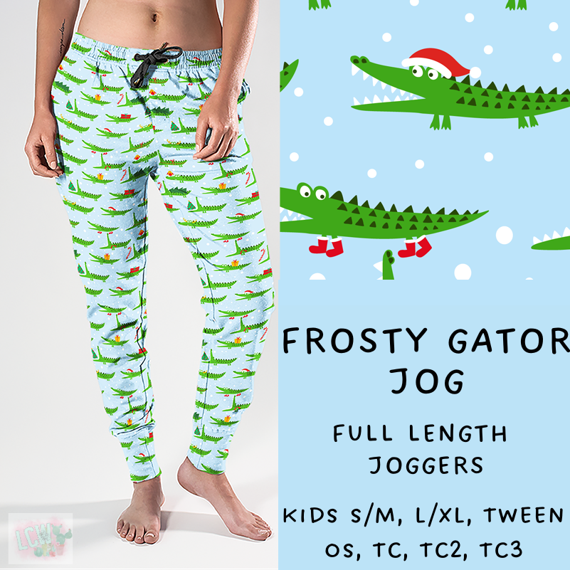 Ready To Ship - Coastal Christmas - Frosty Gator