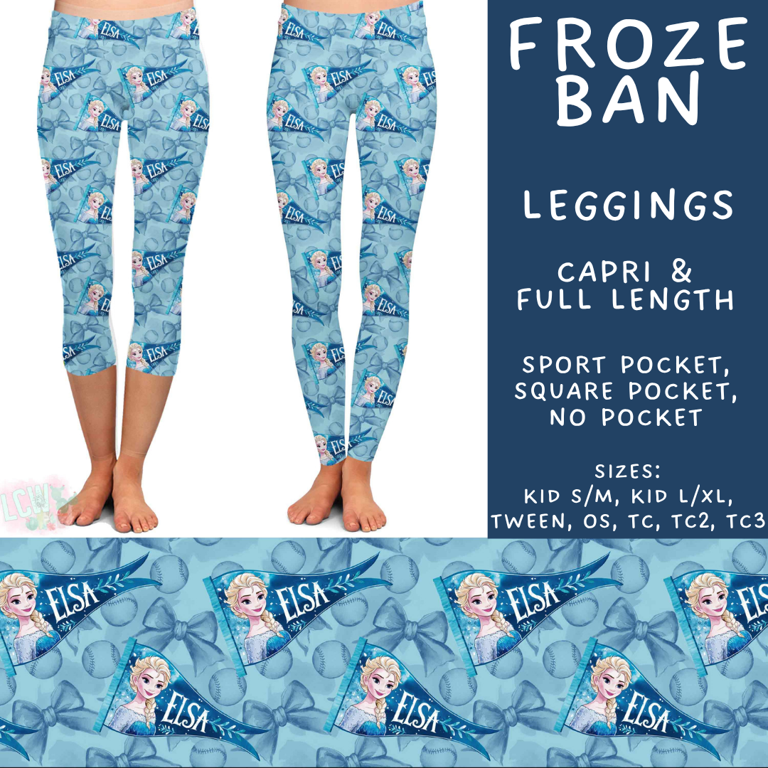 Batch #542 - Pennant Banner Collection - Closes 6/12 - ETA mid August - Froze Ban Full and Capri Length Leggings