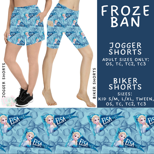 Batch #542 - Pennant Banner Collection - Closes 6/12 - ETA mid August - Froze Ban Biker & Jogger Shorts