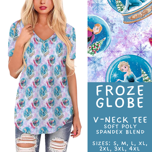 Batch #432 - Winter Globes - Closes 10/17 - ETA early December - Froze Globe V-Neck Tee
