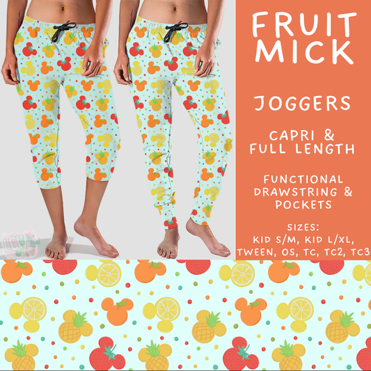 Batch #541 - Magical Faves 21 - Closes 6/10 - ETA mid August - Fruit Mick Full and Capri Length Joggers
