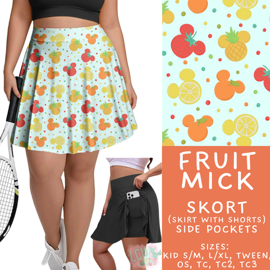 Batch #541 - Magical Faves 21 - Closes 6/10 - ETA mid August - Fruit Mick Skort