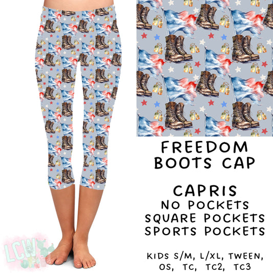 Ready To Ship - Freedom Boots Capri Leggings