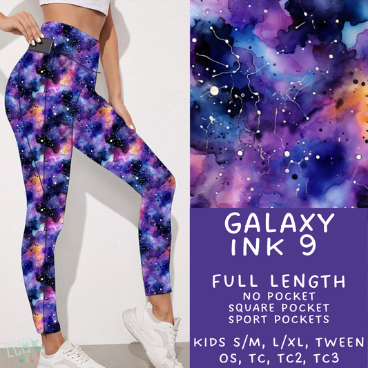 Ready To Ship- Galaxy Ink 9 Leggings