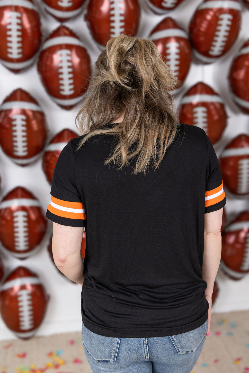 IN STOCK GameDay Tessa Short Sleeve Top - Cincinnati FINAL SALE