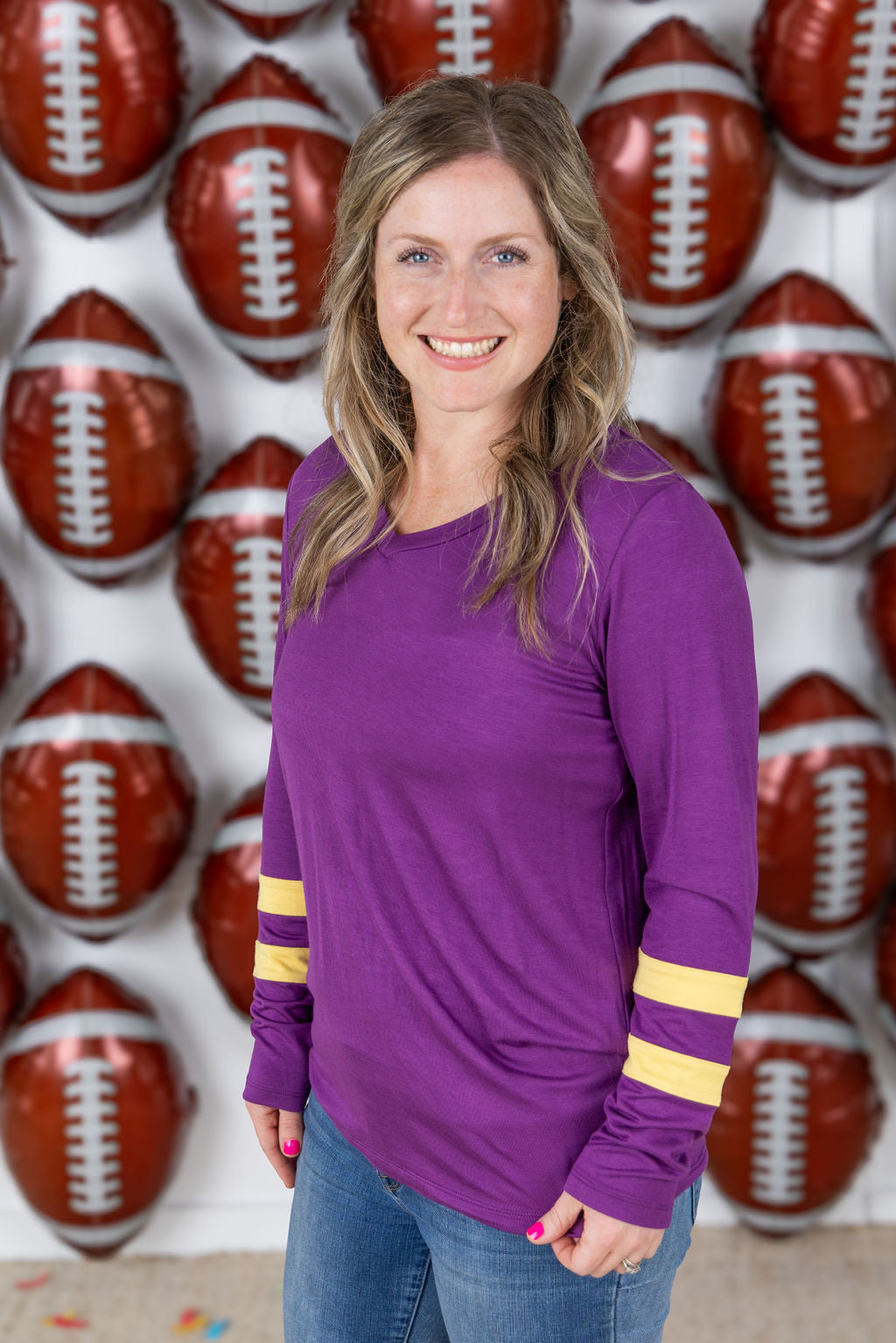IN STOCK GameDay Larissa Long Sleeve Top - Minnesota FINAL SALE