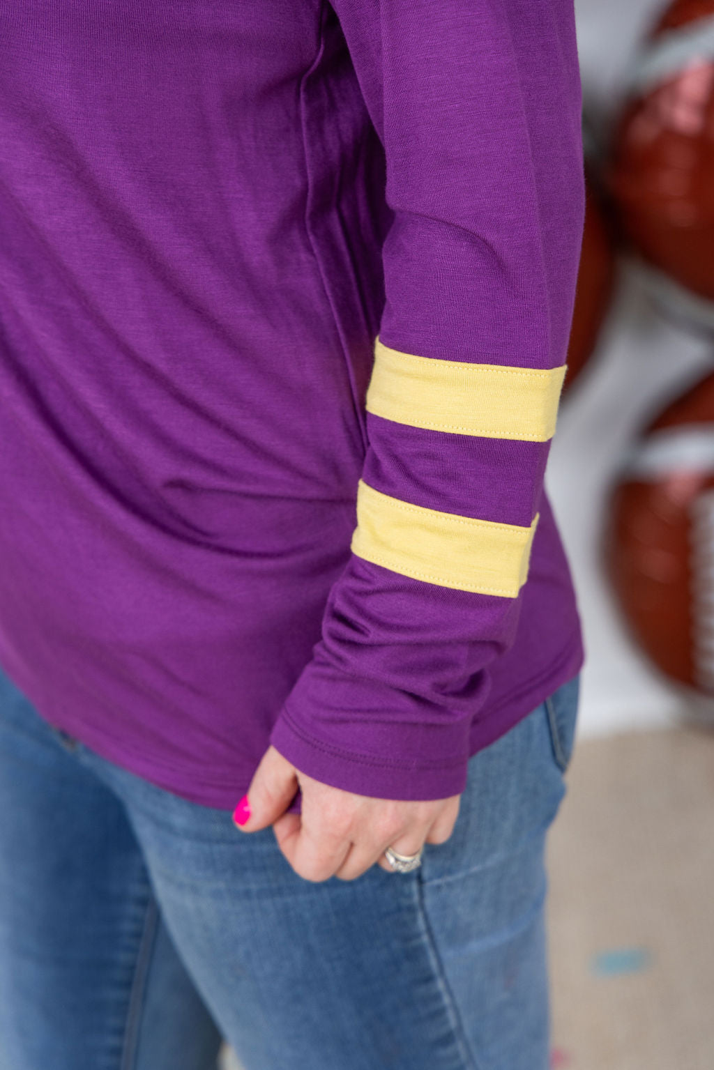 IN STOCK GameDay Larissa Long Sleeve Top - Minnesota FINAL SALE