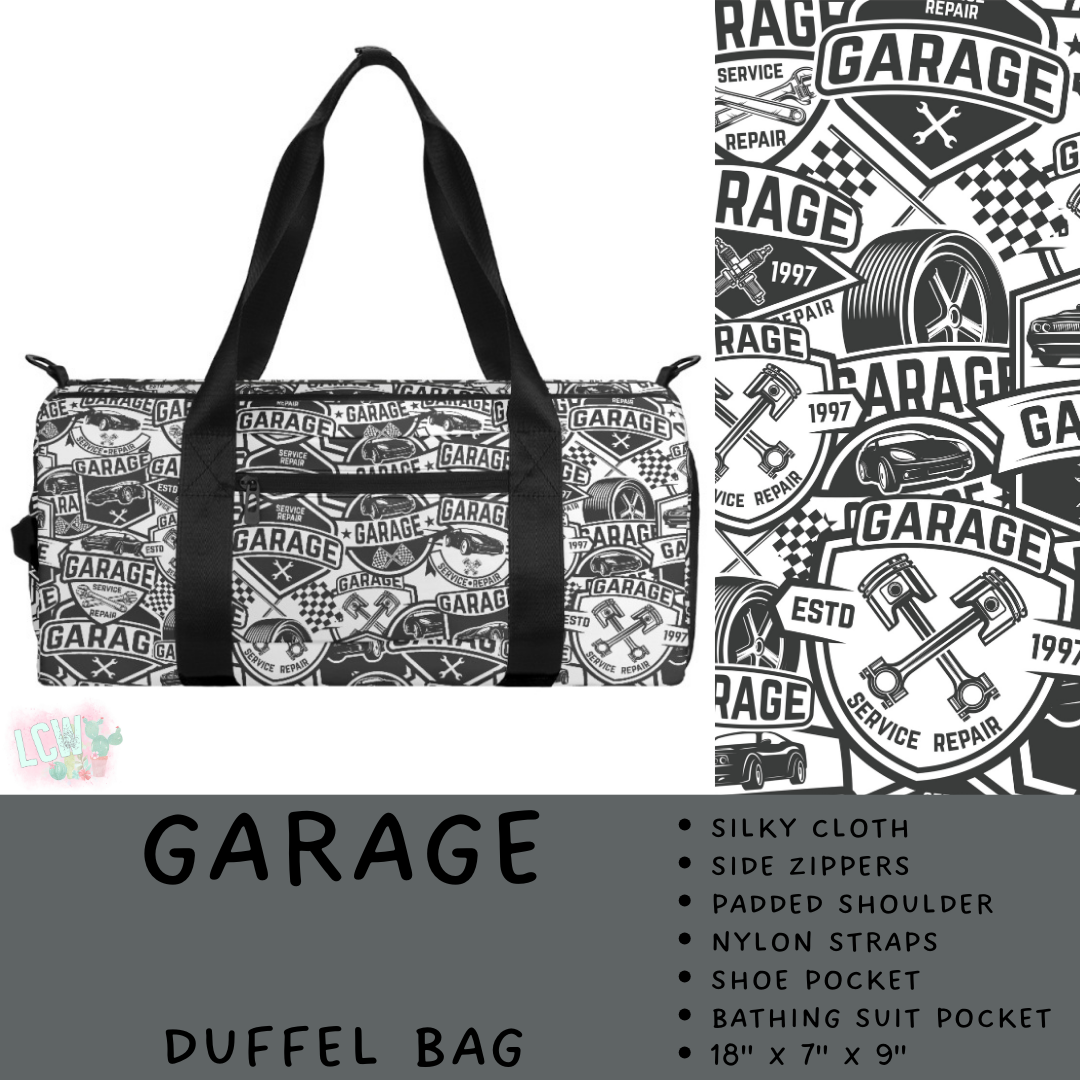 Batch #495 - Travel Collection - Closes 2/23 - ETA late April - Garage Duffel Bag
