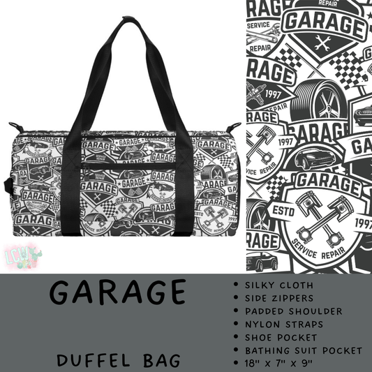 Batch #495 - Travel Collection - Closes 2/23 - ETA late April - Garage Duffel Bag