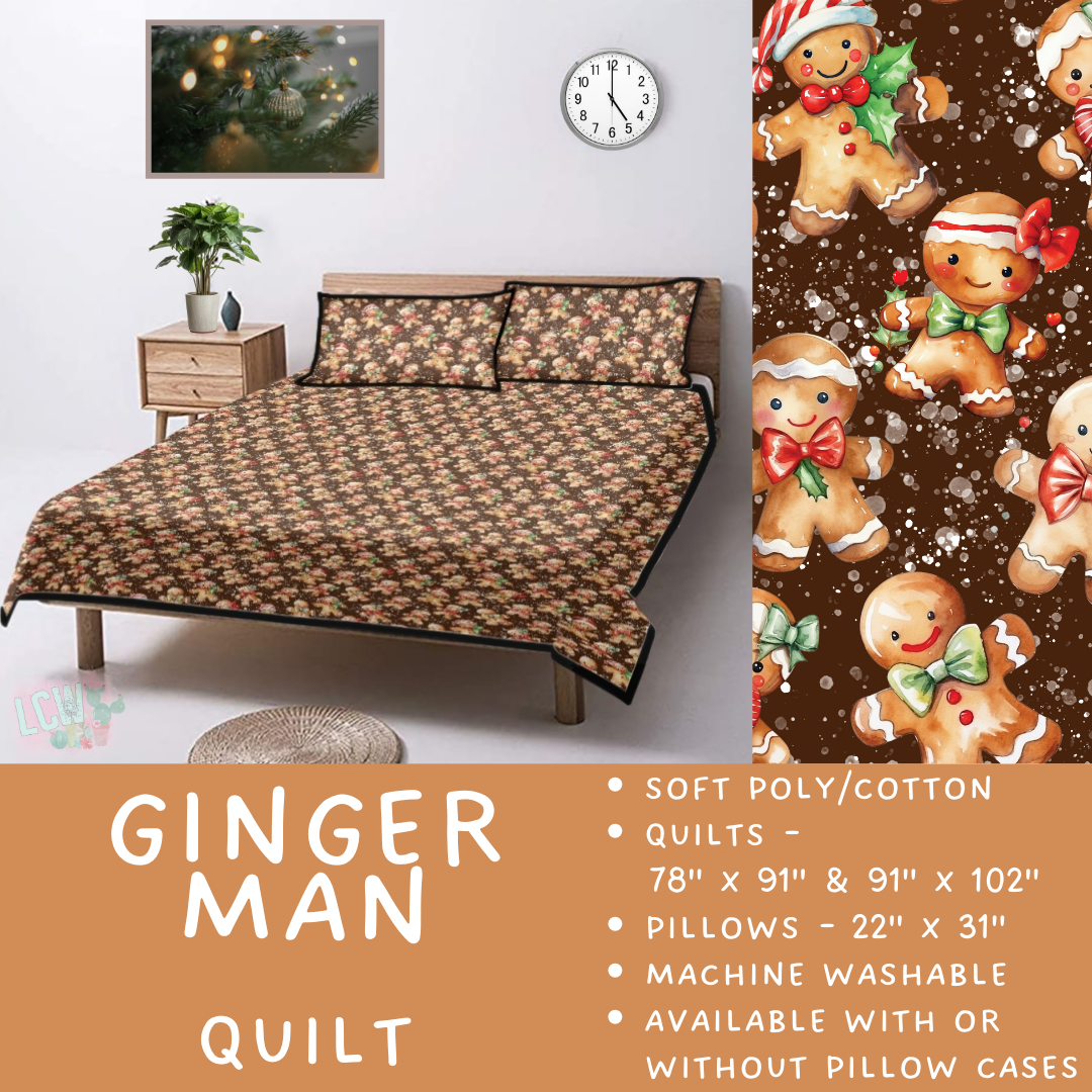 Batch  #410 - Cozy Quilts - Closes 9/10 - ETA late October - Ginger Man Quilt