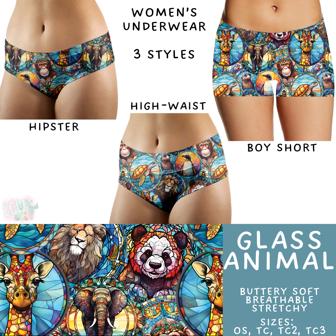 Ready to Ship Glass Animal Women's Underwear - Boy Short TC2