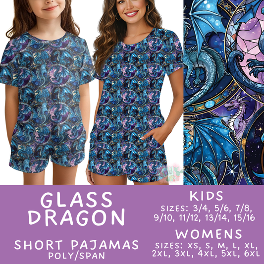 Batch #505 - Cozy Collection Pajamas - Closes 3/18 - ETA mid May - Glass Dragon Women's & Kid's Short Pajama Set