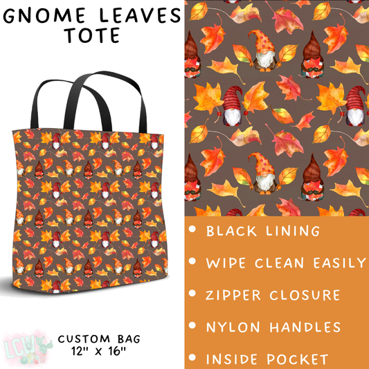 Batch #407 - Fall Fun 2 - Closes 9/4 - ETA mid/late October - Gnome Leaves Tote