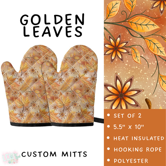 Batch #405 - Oh My Gourd, Let's Bake! - Closes 9/1 - ETA mid/late October - Golden Leaves Oven Mitts