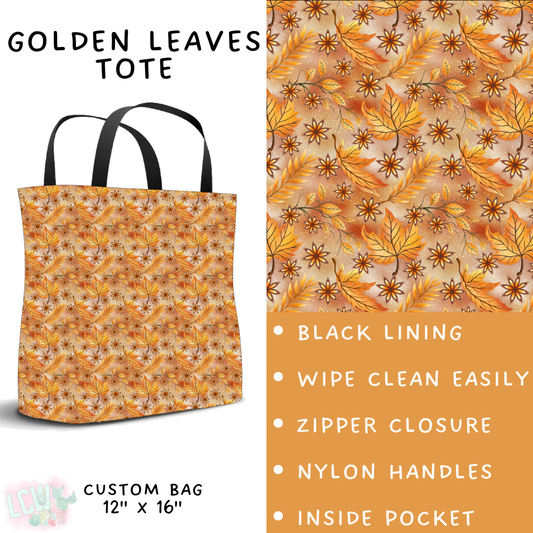 Batch #403 - Hello Fall 2 - Closes 8/28 - ETA mid October - Golden Leaves Tote