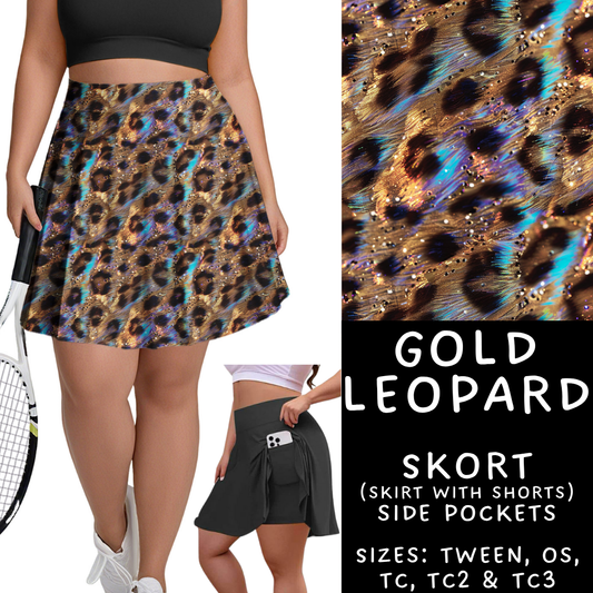 Batch #347 - Fun Run 11 - Closes 5/29 - ETA mid/late July - Gold Leopard Skort