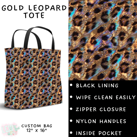 Batch #347 - Fun Run 11 - Closes 5/29 - ETA mid/late July - Gold Leopard Tote