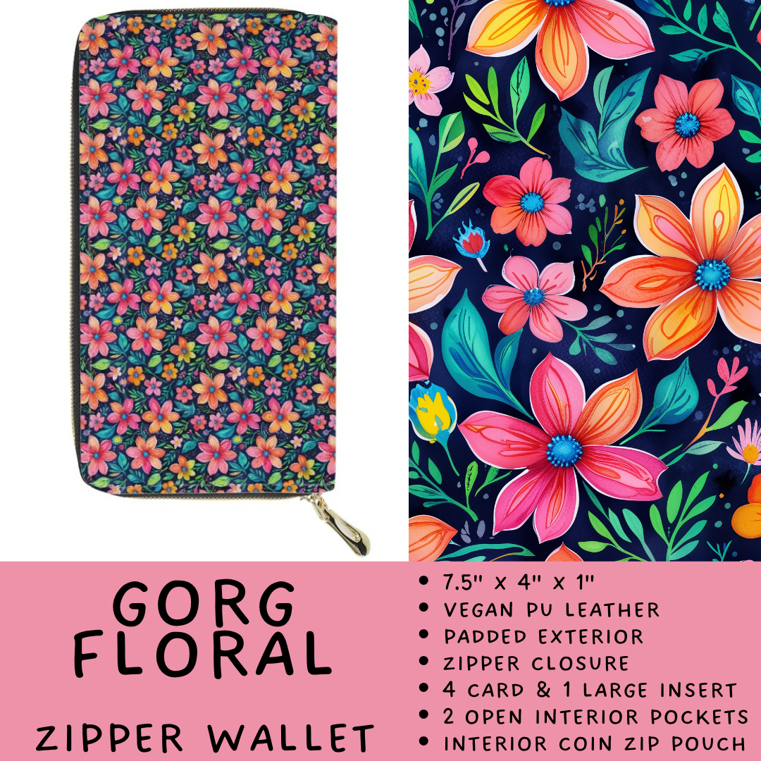 Batch #460 - Zip It Collection - Closes 12/5 - ETA late Jan - Gorg Floral Zipper Wallet