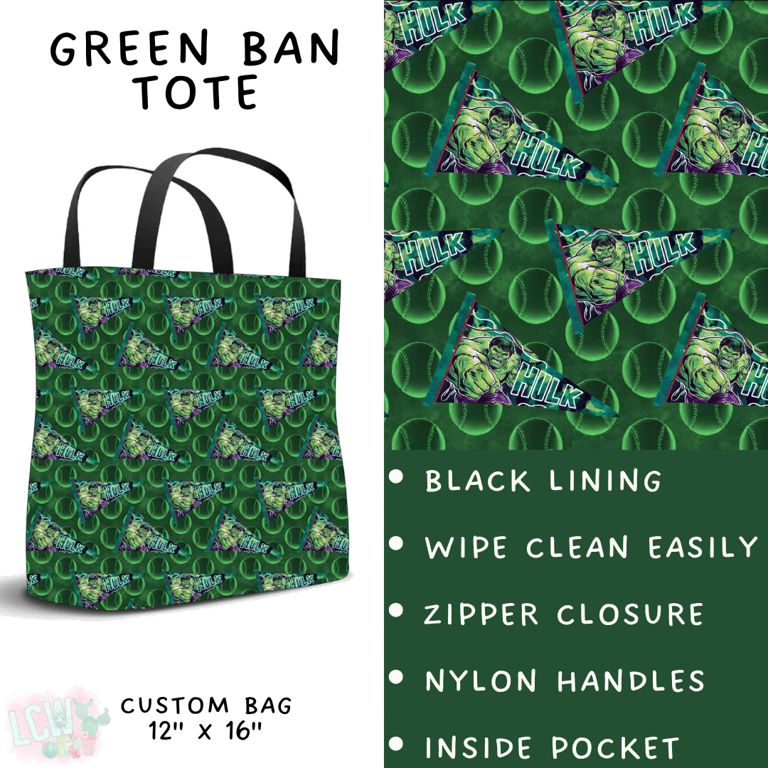 Batch #542 - Pennant Banner Collection - Closes 6/12 - ETA mid August - Green Ban Tote