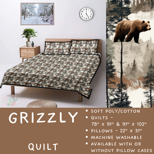 Batch  #410 - Cozy Quilts - Closes 9/10 - ETA late October - Grizzly Quilt