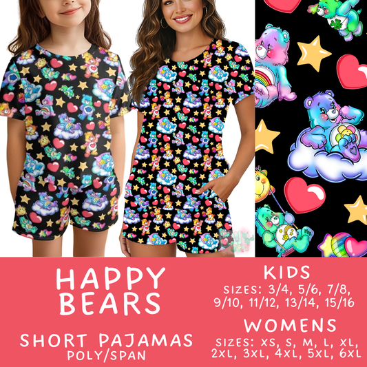 Batch #505 - Cozy Collection Pajamas - Closes 3/18 - ETA mid May - Happy Bears Women's & Kid's Short Pajama Set