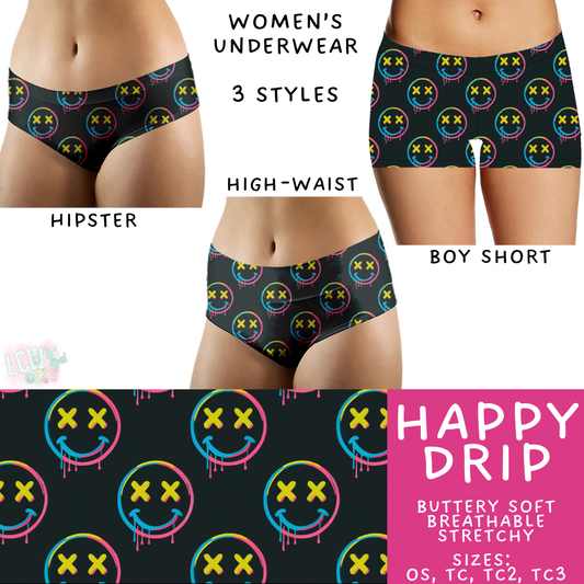 Ready to Ship Happy Drip Women's Underwear - TC Hipster