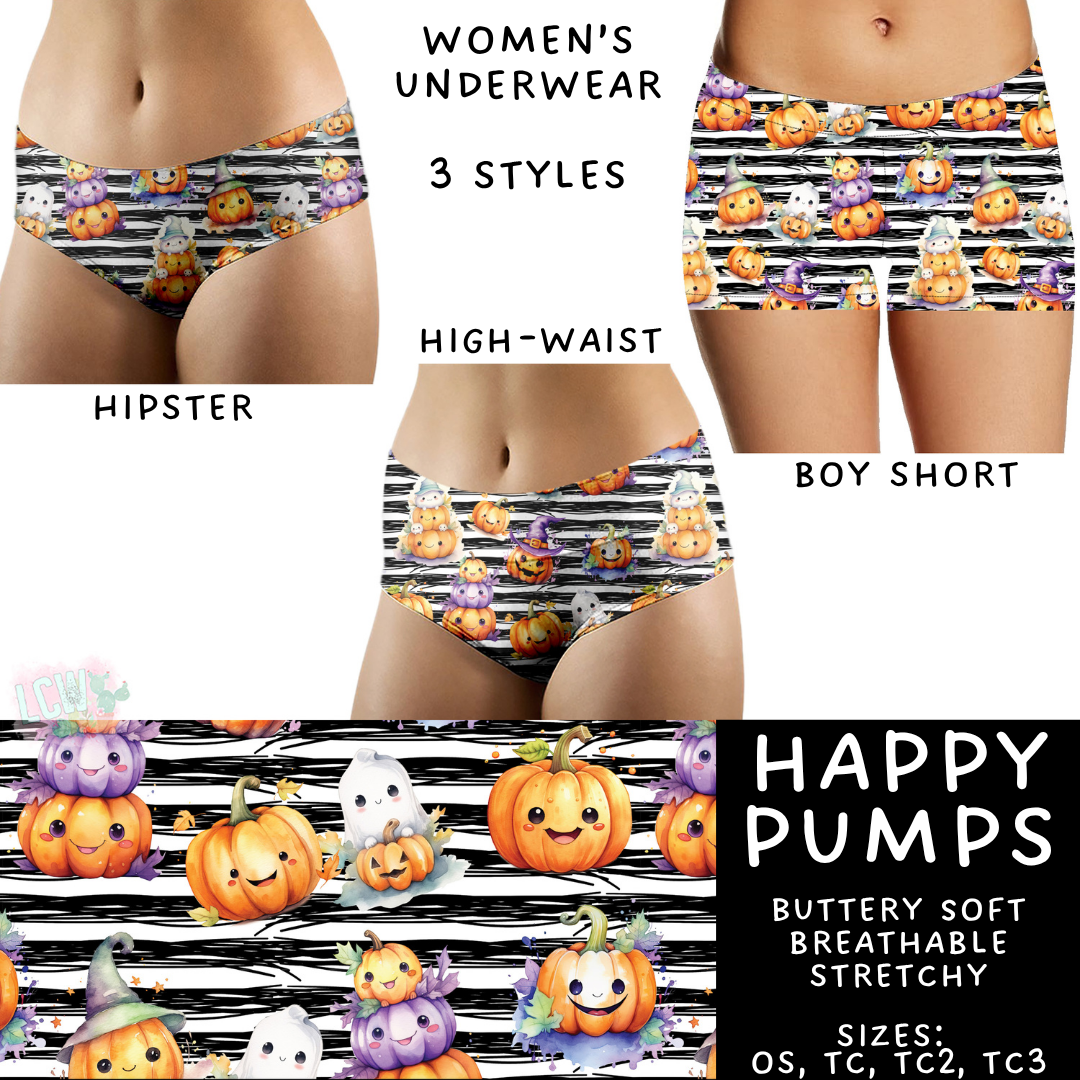 Ready To Ship - Happy Pumps Women's Underwear - Boy Short OS & TC