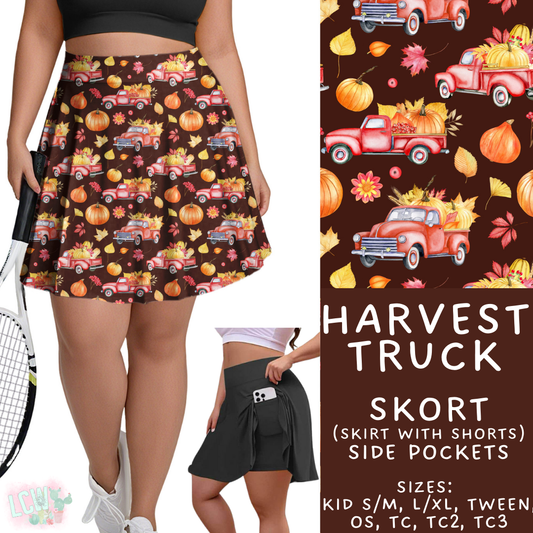 Batch #407 - Fall Fun 2 - Closes 9/4 - ETA mid/late October - Harvest Truck Skort