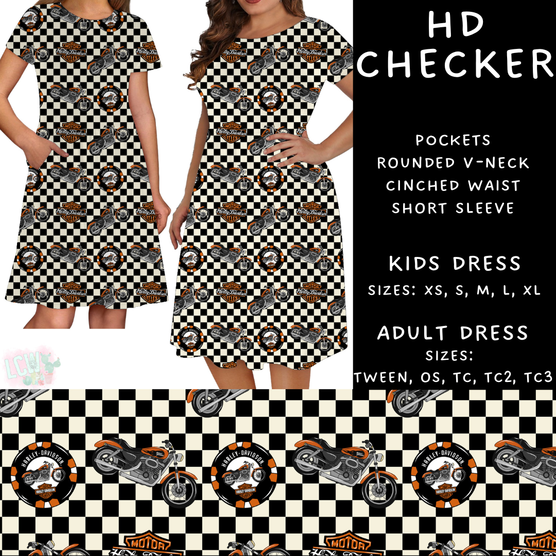Batch #370 - Fun Run 12 - Closes 7/8 - ETA early Sept - HD Checker Adult & Kids Dresses