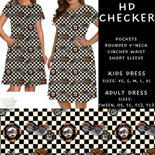 Batch #370 - Fun Run 12 - Closes 7/8 - ETA early Sept - HD Checker Adult & Kids Dresses