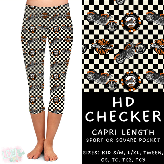 Batch #370 - Fun Run 12 - Closes 7/8 - ETA early Sept - HD Checker Capri Length Leggings