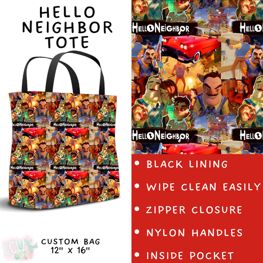 Batch #370 - Fun Run 12 - Closes 7/8 - ETA early Sept - Hello Neighbor Tote