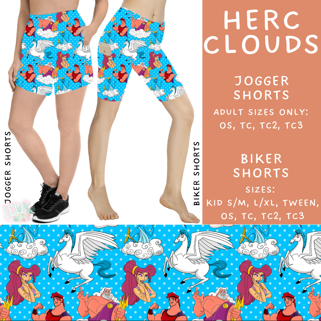 Ready to Ship - Herc Clouds Biker Shorts - TC2