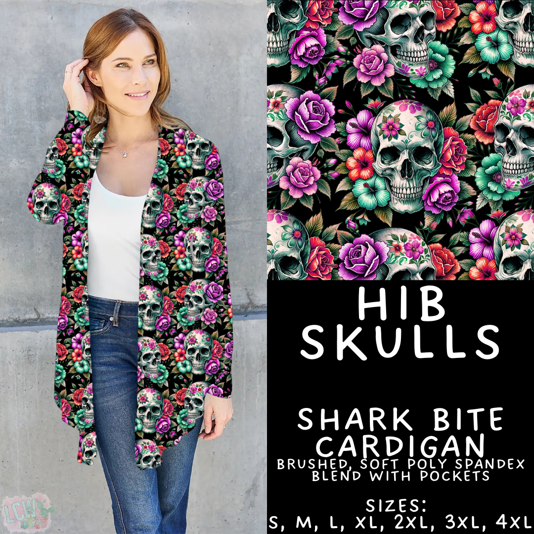 Batch #461 - October Request Run - Closes 12/9 - ETA late Jan - Hib Skulls Cardigan