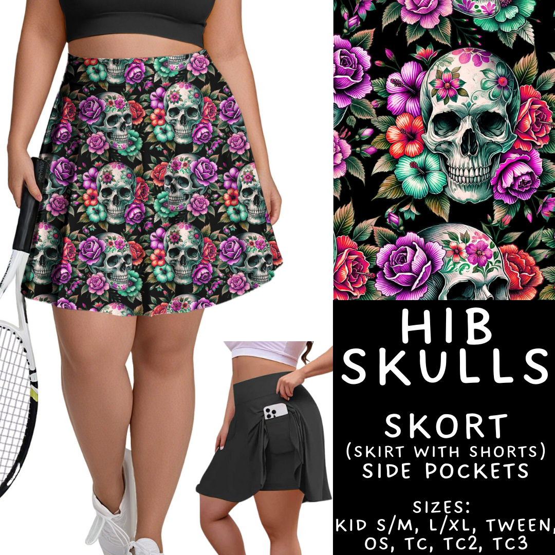 Batch #461 - October Request Run - Closes 12/9 - ETA late Jan - Hib Skulls Skort