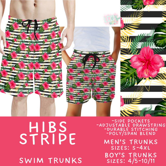 Batch #543 - Pool Party 2 - Closes 6/15 - ETA early/mid August - Hibs Stripe Boys' & Men's Swim Trunks
