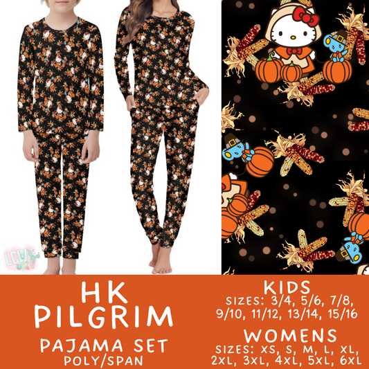 Batch #406 - Fall Family Pajamas - Closes 9/3 - ETA mid/late October - HK Pilgrim Women's & Kid's Pajama Set