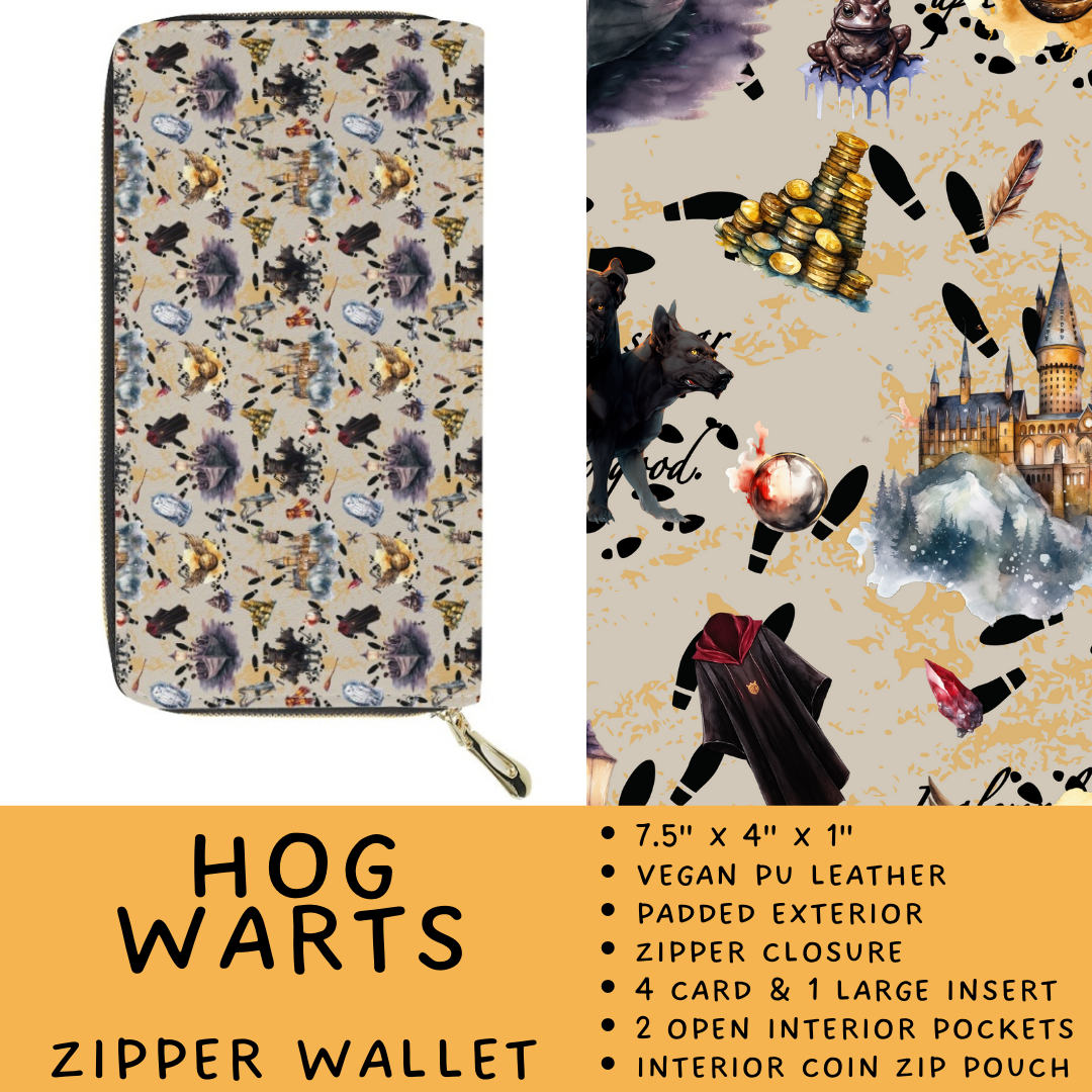 Batch #460 - Zip It Collection - Closes 12/5 - ETA late Jan - Hog Warts Zipper Wallet