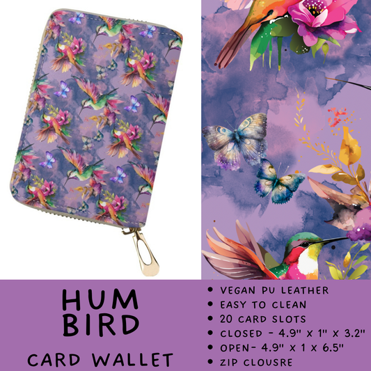 Batch #460 - Zip It Collection - Closes 12/5 - ETA late Jan - Hum Bird Card Wallet