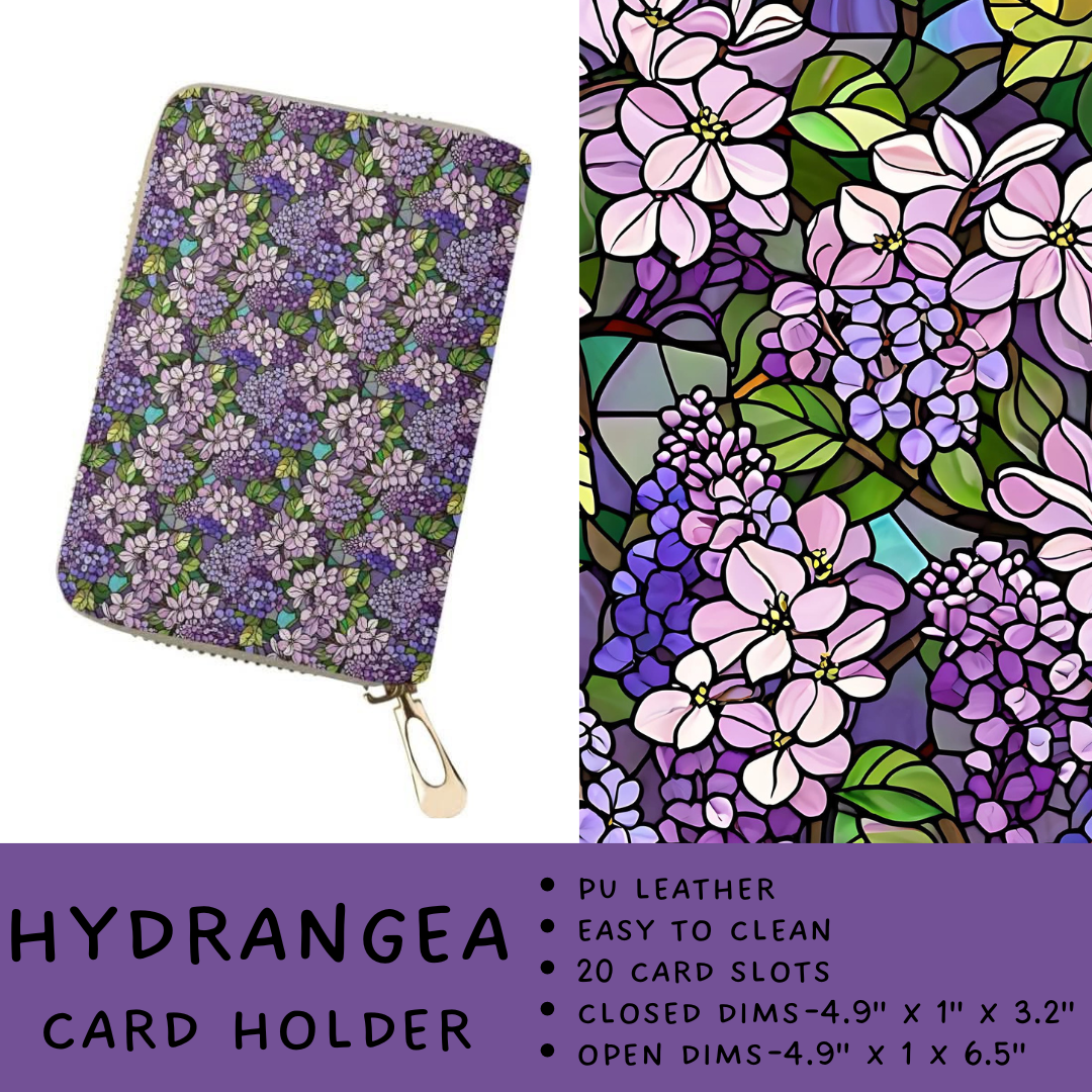 Batch #265 - Card Holders & Foldable Wallets - Closes 1/1 - ETA mid Feb - Hydrangea Card Holder