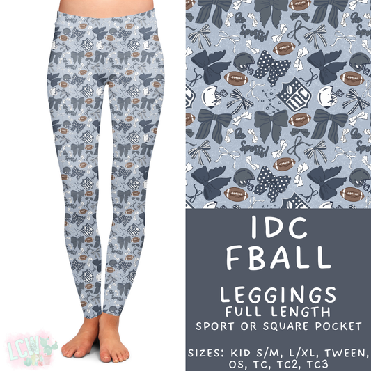 Batch #408 - Fun Run 14 - Closes 9/5 - ETA mid/late October - IDC Football Full Length Leggings