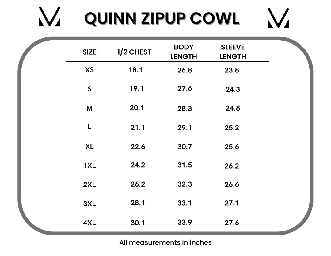 IN STOCK Quinn ZipUp Cowl - Fern
