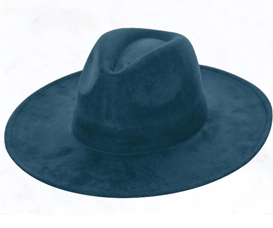 Marabou Blue Spotted Feather & Turquoise Slab Hat Band + Choice of Hat 986a