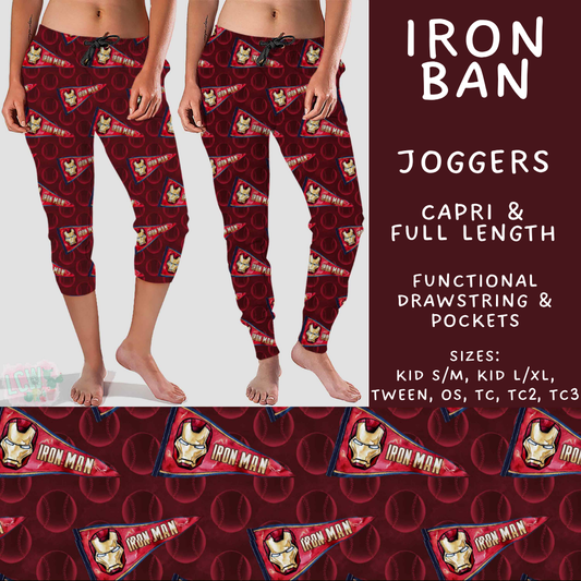 Batch #542 - Pennant Banner Collection - Closes 6/12 - ETA mid August - Iron Ban Full and Capri Length Joggers