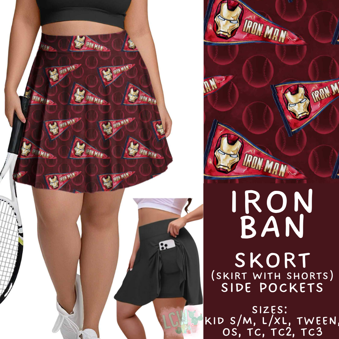Batch #542 - Pennant Banner Collection - Closes 6/12 - ETA mid August - Iron Ban Skort