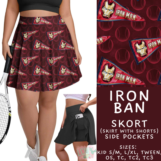 Batch #542 - Pennant Banner Collection - Closes 6/12 - ETA mid August - Iron Ban Skort